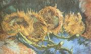 Vincent Van Gogh Four Cut Sunflowers (nn04) Sweden oil painting reproduction